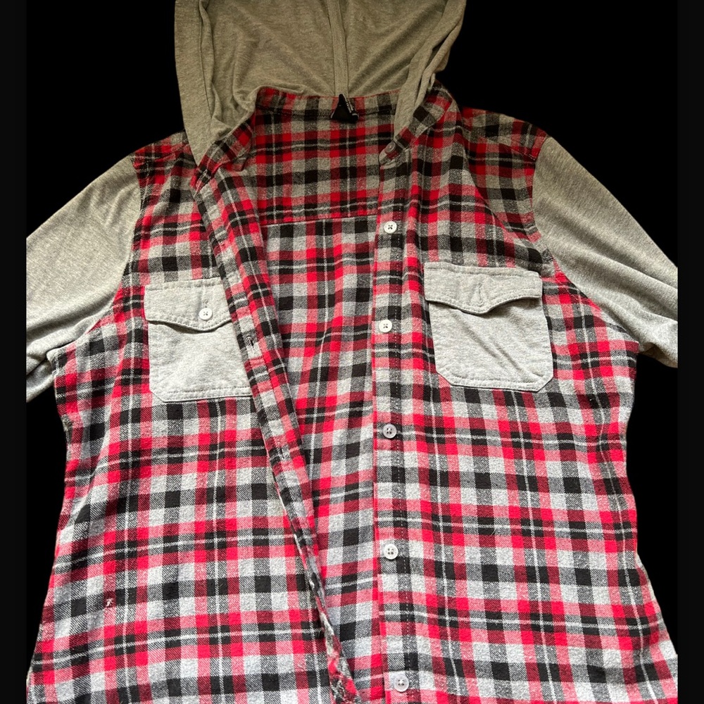 zumiez empyre long sleeve red flannel